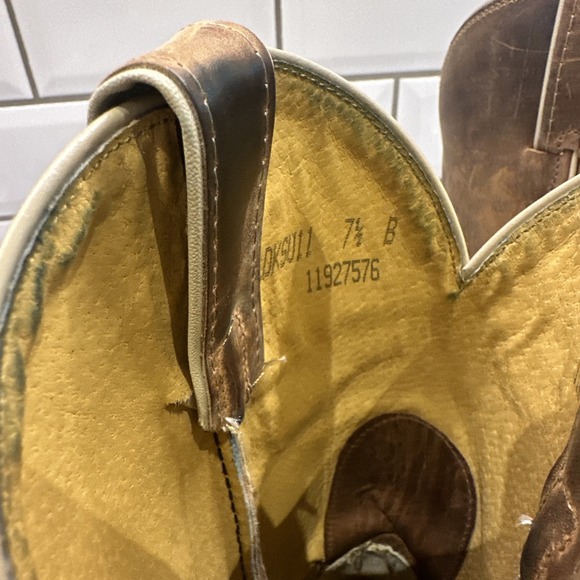 Kansas State University‎ KSU Nocona Leather Cowgirl Boots Women's 7.5 B Pointed - Picture 5 of 10